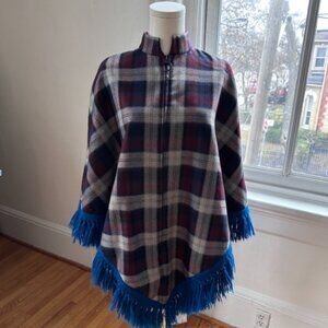 The Ellesmere Road Plaid Poncho